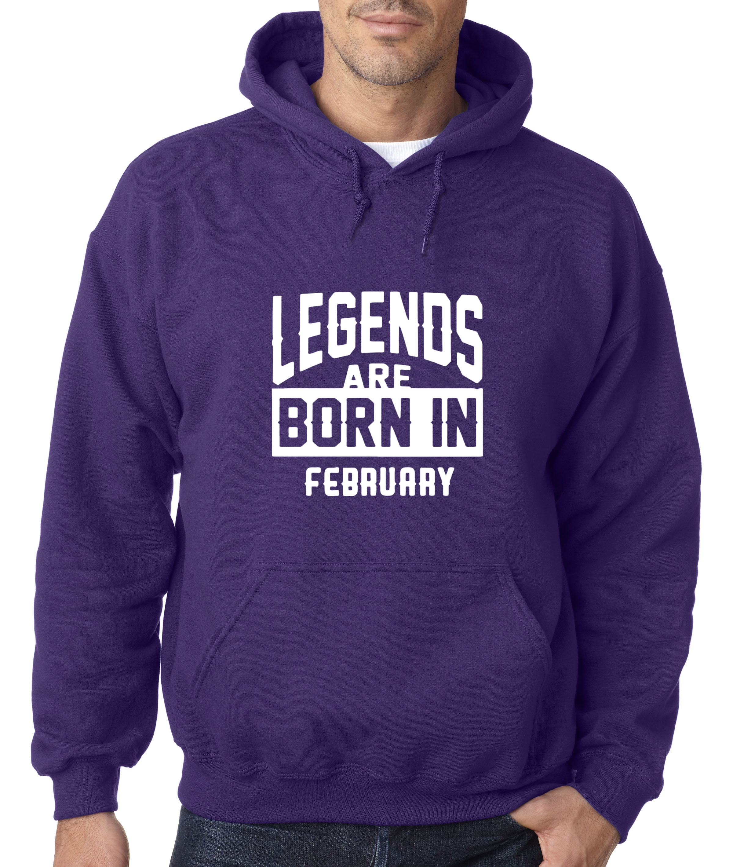 REAL MEN BORN IN FEBRUARY AQUARIUS PISCES BIRTH Mens Charcoal Hoodie