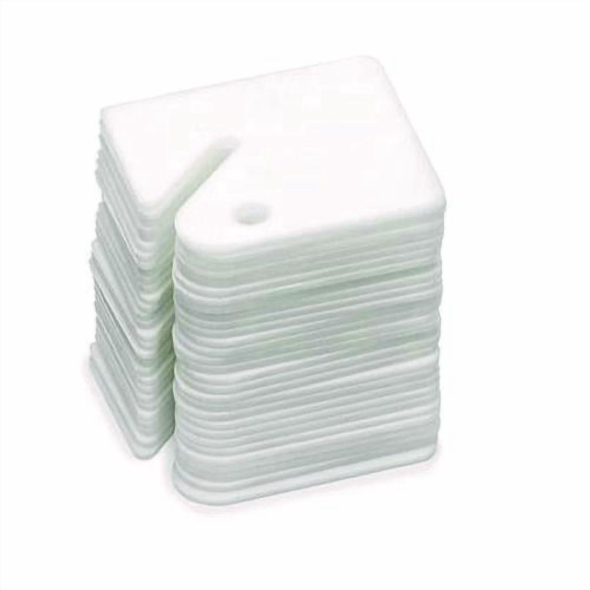 Plastic Identification Key Tags, White, 100/Pack | Bundle of 2