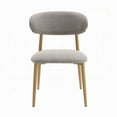 thumbnail image 2 of Kacie Side Dining Chair Set of 2-Gray Boucle-Natural Brown Wood, 2 of 6