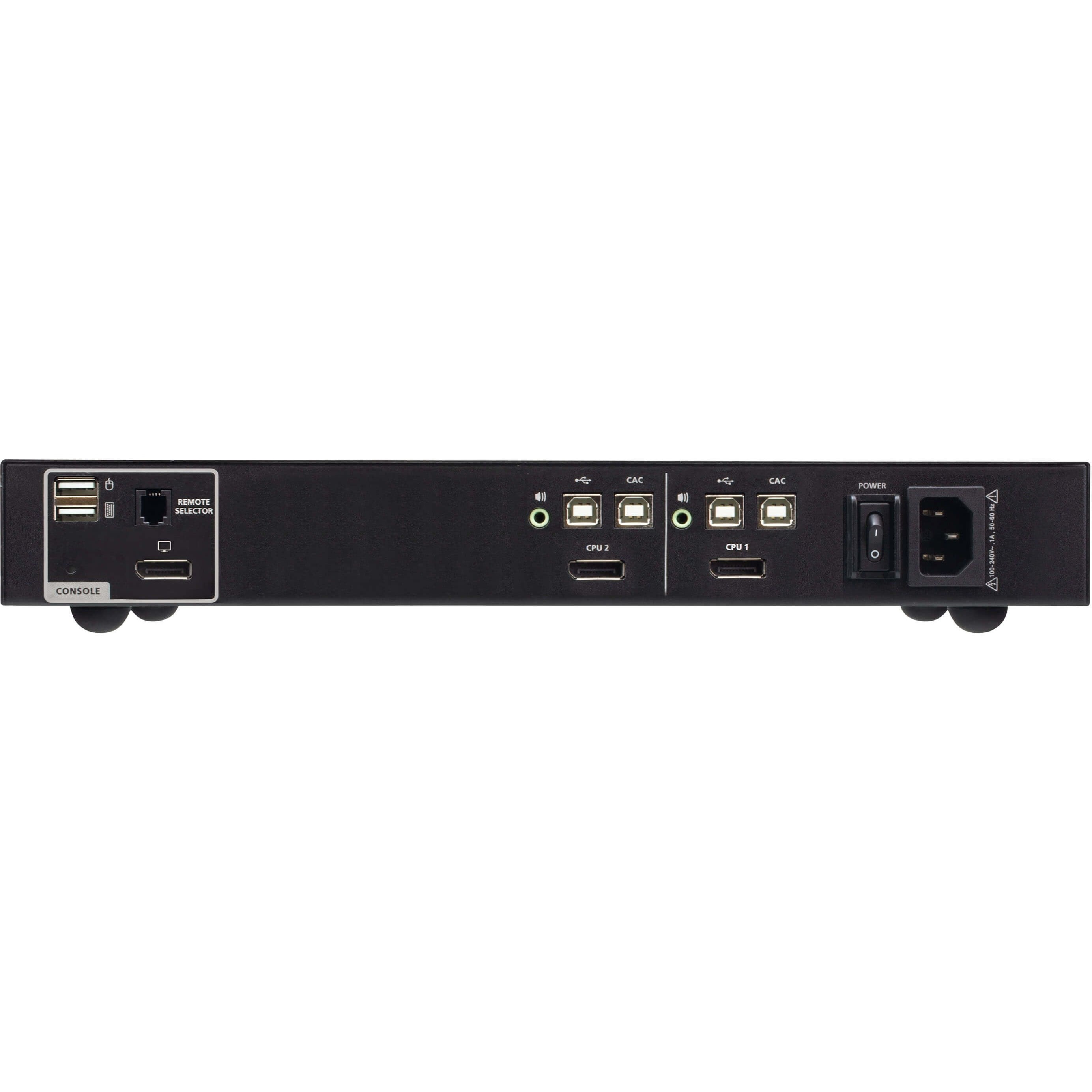 ATEN 2-Port USB DisplayPort Secure KVM Switch with CAC (PSD PP v4.0 Compliant) - 2 Computer(s) - 1 Local User(s) - 3840 x 2160 - 50 Hz, 60 Hz - 7 x USB - 3 x DisplayPort - Desktop