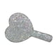thumbnail image 2 of Pequeño espejo de maquillaje de mano Espejo Decorativo Bling Bling Espejos de corazón Espejo de mano para mujeres Niñas Regalo del Blanco Macarena espejo cosmético, 2 of 8