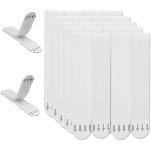 Heavy Duty Picture Hanging Strips, 24-Pairs (48 Packs)Adhesive Picture Hangers No Damage Wall Hanger Without Nail, Poster Hanger Strips, Picture Hanging Hooks for Wall Decoration