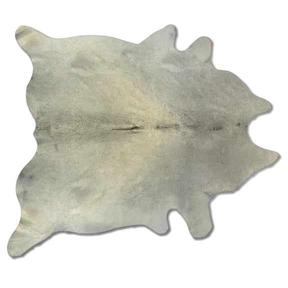 6 x 7 ft. Kobe Exotic Cowhide Rug - & Light Grey