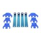 thumbnail image 3 of Kit de cableado de encendido de 4 piezas, separadores de 7, 8 y 9 mm, reemplazo directo para automóviles Azul, 3 of 8