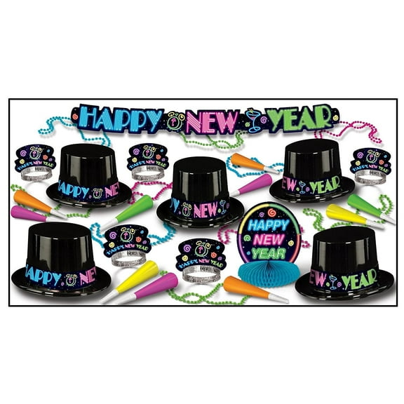 Neon Party Asst for 10