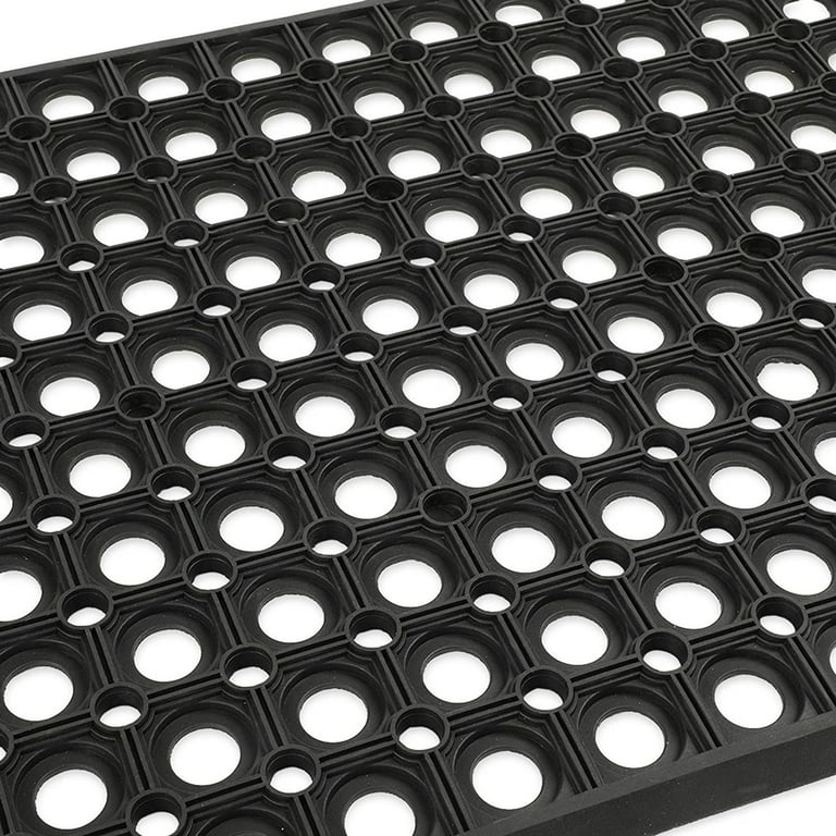 Rubber Mat, Nonslip Doormat for Indoor, Outdoor (23.5 x 15.75 in)