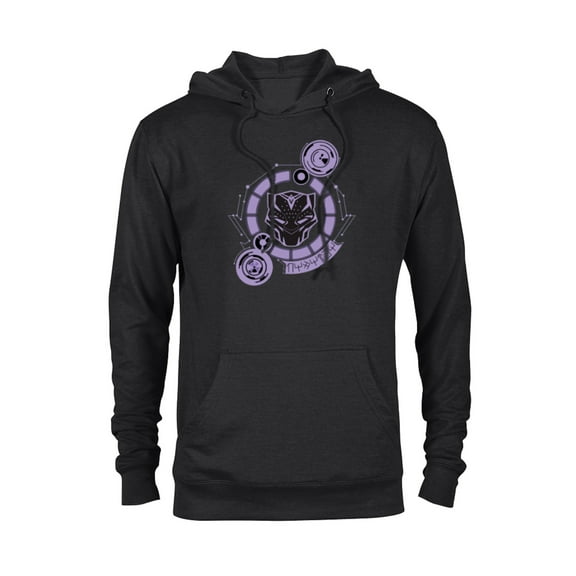 Marvel Black Panther: Wakanda Forever Mask Tech Circle - Pullover Hoodie for Adults - Customized-Black