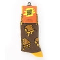 thumbnail image 3 of Oooh Yeah Men's Novelty Crew Socks, Funny Food Crazy Silly Socks, Grilled Cheese, 3 of 4