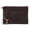 Brown, variant on Leather Zipper RFID Coin Pouch Wallet with ID Window & Key Ring