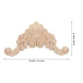 thumbnail image 2 of OUNONA 4pcs Wood Carved Appliques Onlays for Furniture Wooden Corner Carving Decals for Cabinet Door and Wall Panel Decorative Applique Onlays, 2 of 8