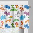 thumbnail image 3 of Ambesonne Animal Window Valance, Zoo Cartoon Image, 54" X 18", Multicolor, 3 of 5