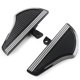 thumbnail image 4 of Reposapiés trasero para HARLEY Dyna Softail Electra Glide V-Rod para estribera DS, color negro y blanco, 4 of 4