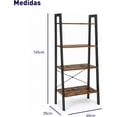 thumbnail image 2 of Estante Organizador de 4 Niveles Bluelander, Estanteria de Escalera, Organizador, Café Obscuro, 2 of 5