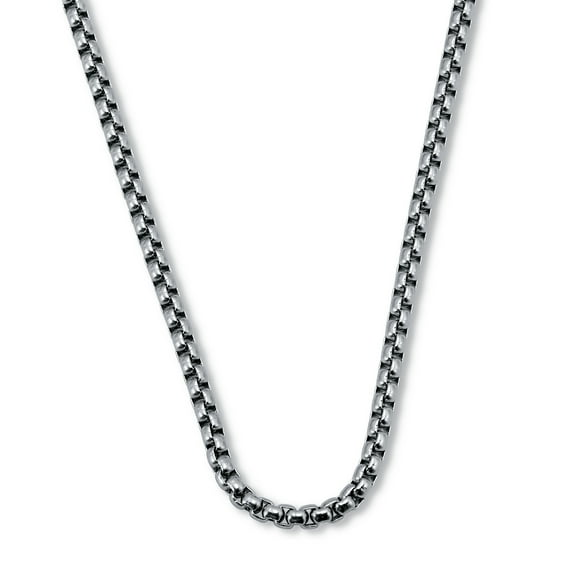 Men's Stainless Steel Box Link Chain Necklace 24-inch length