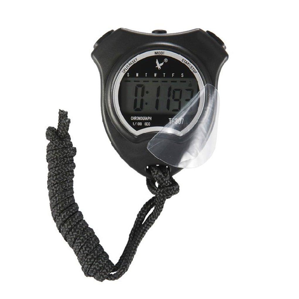 TF306 Single Row 5 Digit 2 Memories Digital Sport Stopwatches with LCD