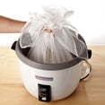 thumbnail image 3 of TrueCraftware- 43-1/2" x 43" x 1/2" Rice Cloth Polyester- Rice Net Sushi Rice Cooking Net Rice Cooker Rice Cooker Napkin Reusable Home or Commercial Rice Net Napkin,Cooking Steam Cloth, 3 of 6