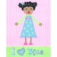 thumbnail image 1 of The Little Acorn Peinture, J'aime Fille Bleue, 1 of 1
