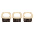 thumbnail image 2 of 3Pcs Shaving Brush Ring Handle Men Beard Soft Bristle Burr Free Comb Styling Cleaning Tool for Hair Salon, 2 of 4