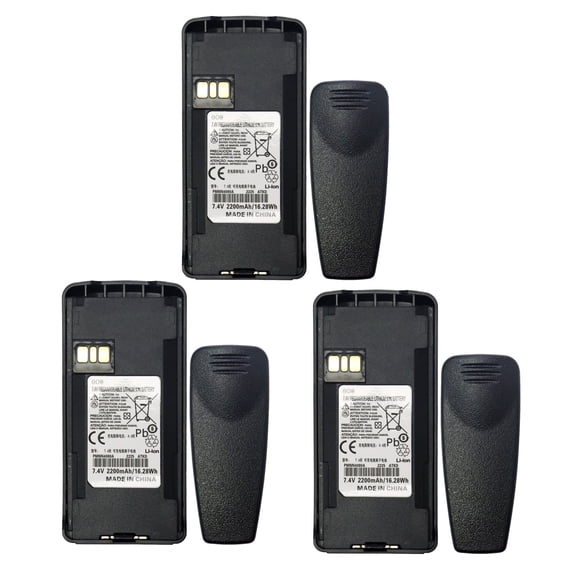 3PCS 2200mAh Battery PMNN4080 PMNN4081 PMNN4082 PMNN4476 PMNN4476A For Motorola Radio CP476 CP477 EP350 P145 P165 P185