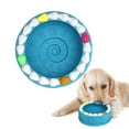 thumbnail image 6 of EYS 6.26-Inch Natural Rubber Tooth-Cleaning Dog Toy Bowl -Birthday Cake Shape (Available in Glacier Blue or Purple), 6 of 11