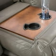 thumbnail image 3 of Pon Living Furniture Inc Leather Reclining Sofa with Cup Holders, Gray, 3 of 4