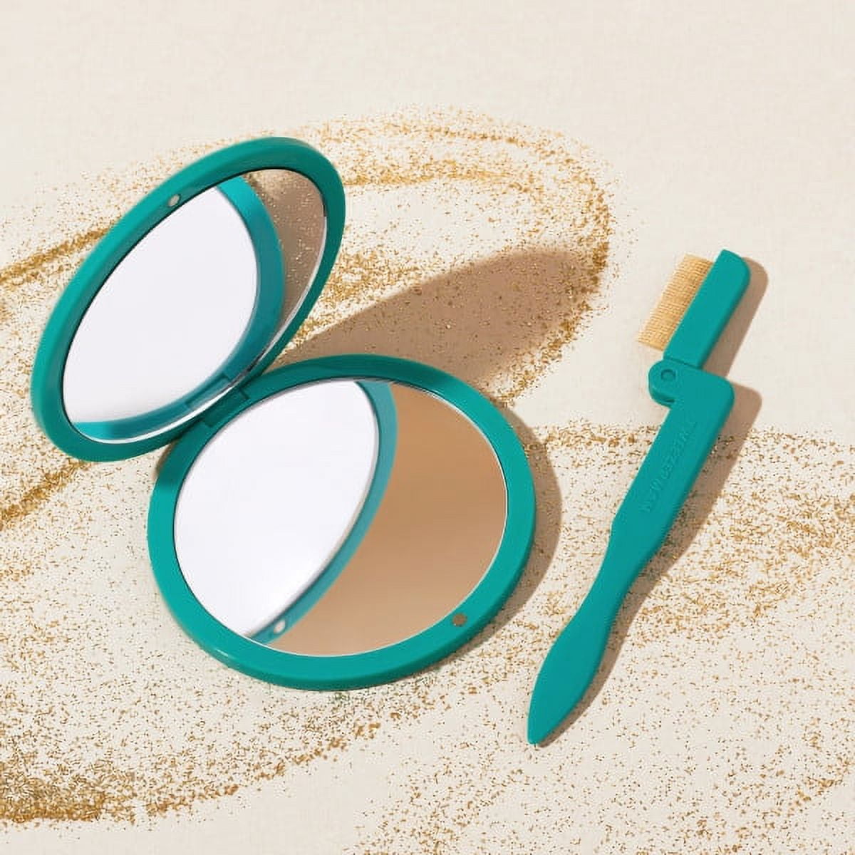 Tweezerman Majestic Turquoise iLashcomb and Compact Mirror Set