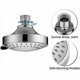 thumbnail image 3 of Round Solar Powered Shower Head, 4 Inch High Pressure Shower Head, Waterfall Shower Head, Anti Limescale Chrome for Bathroom, 3 of 4