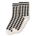 thumbnail image 3 of MeMoi Women's Classic Houndstooth Cotton Blend Crew Sock - Womens - Female, 3 of 6