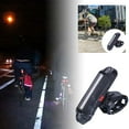 thumbnail image 1 of USB Rechargeable Tail Warning Light for Enhanced Night Cycling and Low Light Visibility, 1 of 8