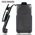 thumbnail image 2 of Holster for Go Flip Phone, Nakedcellphone Black [Rotating/Ratchet] Belt Clip Holder Case [with Kickstand] for Alcatel Go FlipV, MyFlip 4G, QuickFlip, Cingular Flip2, A405DL, 2 of 7