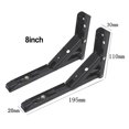 thumbnail image 1 of 2 Pcs Triangle Angle de Pliage Support Lourd Mural Réglable Monté, 1 of 7