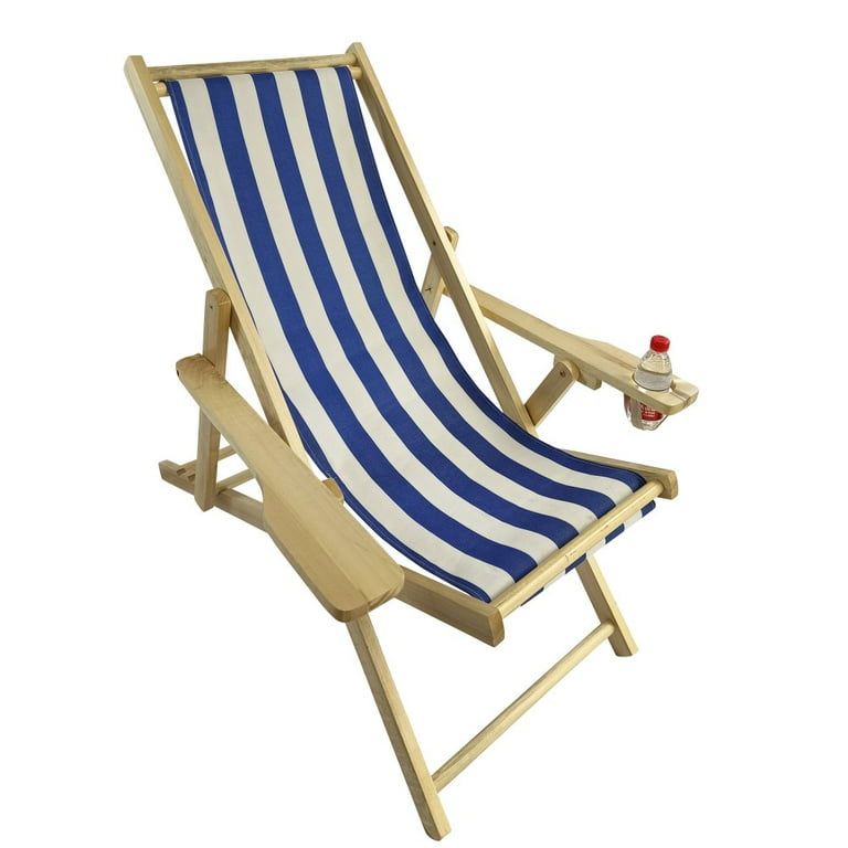 Hassch Outdoor Lounge Chairs Wide Armrest with Cup Holder Dark