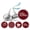 Maroon, variant on Darling Souvenir 190 Pcs Teal Green Baby Girl Chocolate Favor Stickers - Mini Candy Wrappers & Labels for Baby Shower, Sprinkle Party Decor