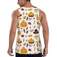 thumbnail image 3 of Fotbe Thanksgiving Pattern Men's Quick Dry Workout Tank Top Gym Muscle Tee Fitness Bodybuilding Sleeveless T Shirt Breathable Workout Shirt-Small, 3 of 9