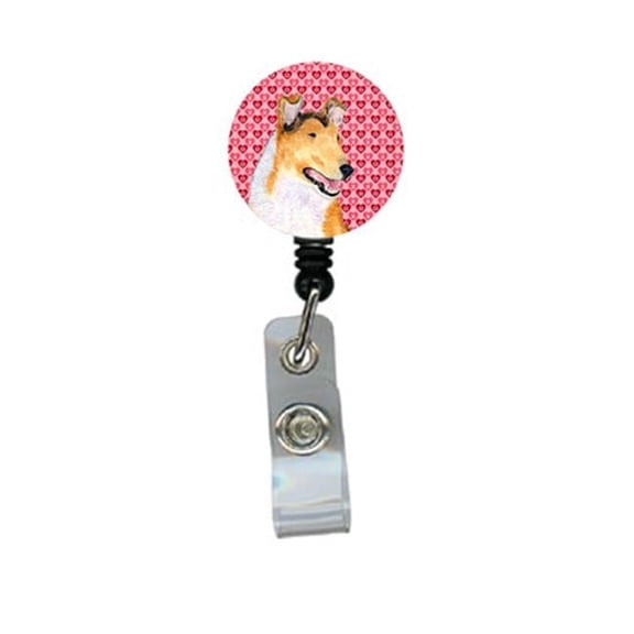 Carolines Treasures SS4470BR Collie Smooth Retractable Badge Reel Or Id Holder With Clip