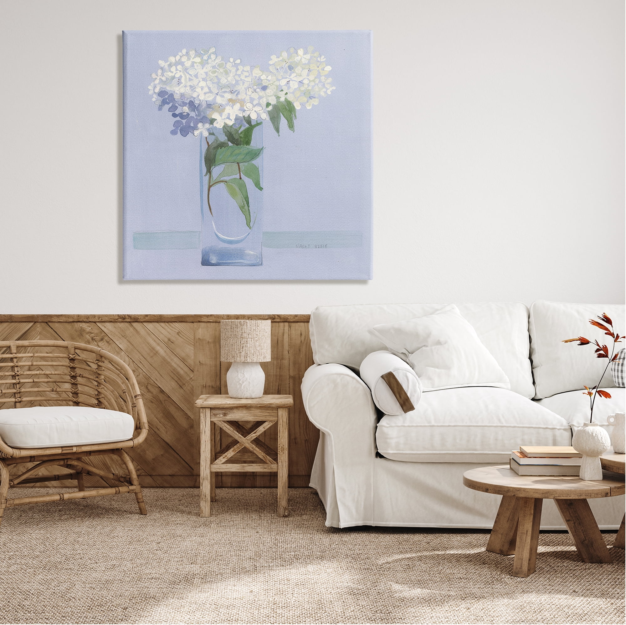 Stupell Industries Lovely Flower Blossom Bouquet Pale Purple Accent Painting Gallery Wrapped Canvas Print Wall Art, Design by unknown