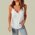 thumbnail image 2 of ZyeKqe Tank Tops for Women Adjustable Spaghetti Strap Camisole Top Lace Trim V Neck Sleeveless Basic Shirts, 2 of 7