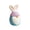 Purple, variant on Weloille Rabbit Ear Dwarf Figurine 1 Piece, Creative Hand-Painted Resin Sculpture, Waterproof Scratch-Resistant Home Decor Ornament, for Desktop Bookshelf Mantel Display Decoration