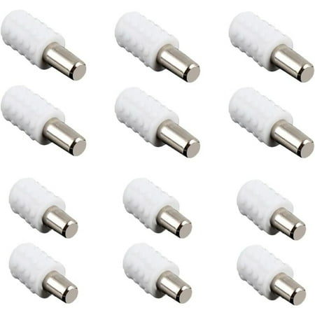 

12 Pcs Shelf Support Shelf Support Pins Dowel Shelf Brackets for Cabinet Desk Accessories 8mm x 16mm and 8mm x 21mm