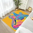 thumbnail image 2 of Guitar Rug, Music Theme Pop Art Abstract Area Rug, Rock and Roll Rugs, Colorful Musician Carpet, Guitar Home Decor 5x8ft, 2 of 6