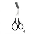 thumbnail image 1 of 1pcs Eyebrow Trimmer Scissor With Comb Hair Removal Tools Shaping B5N6 H5X3, 1 of 6