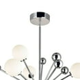 thumbnail image 4 of CWI Lighting Element 11 Light Contemporary Metal Chandelier in Nickel, 4 of 7