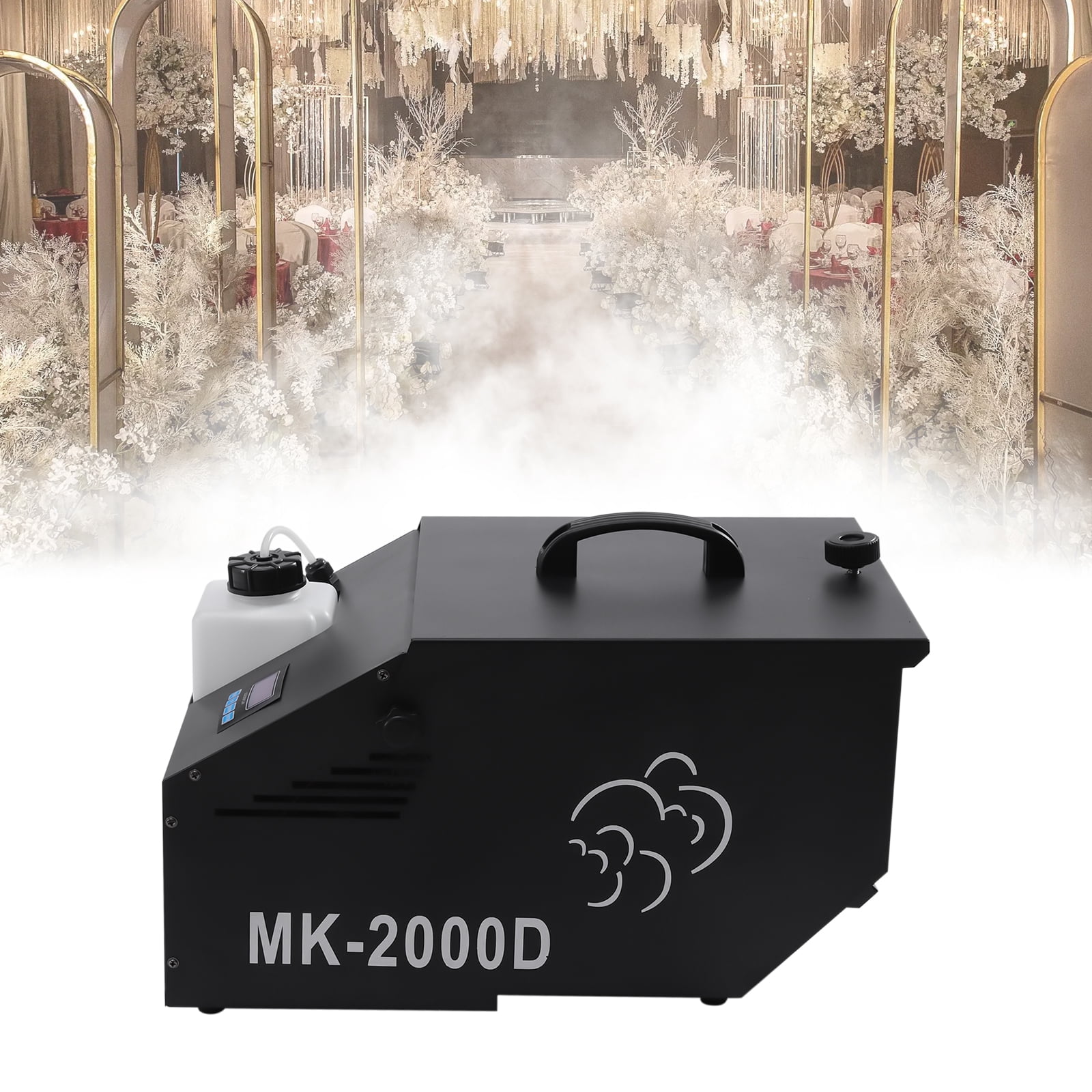 Wildnix Professional Fog Machine with Oil Pump, Adjustable Working Time and Interval, Ideal for Stage Effects, Parties, and Events