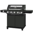 thumbnail image 2 of Royal Gourmet GEA5001H 5-Burner Gas Grill with Infrared Side Burner,Visible Upper Cover,Cabinet Style Grill for Outdoor Grilling and Backyard Cooking, Black, 2 of 12