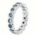 thumbnail image 3 of Blue Topaz Sterling Silver Ring, 3 of 5