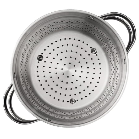 Tramontina 8-Quart Stainless Steel Tri-ply Base Multicooker with Pasta Insert