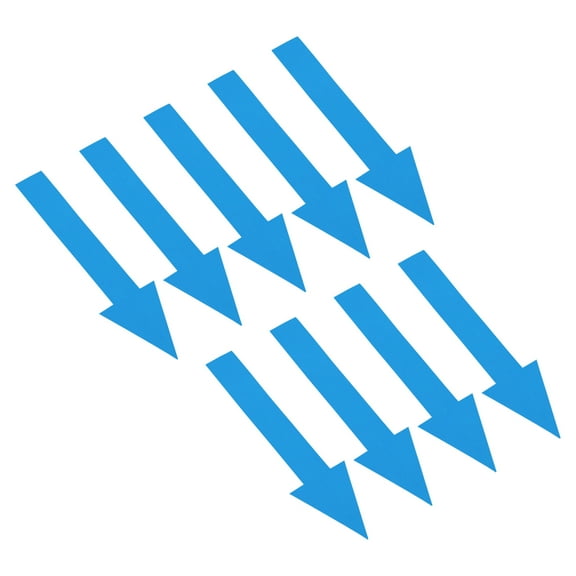 Uxcell Directional Arrow Sticker, 9 Pack Removable Self Adhesive Waterproof for Road Instructions, Blue