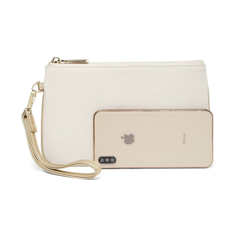 Daisy Rose Zip Wristlet Wallet and Phone Clutch for Women - RFID