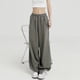 thumbnail image 5 of Pantalones holgados de pierna ancha para mujer, pantalón de chándal de moda coreana, ropa de calle de cintura alta, Joggers rectos informales Vintage, Y2k, 5 of 5
