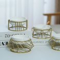 thumbnail image 4 of MIRACLE Ceramic Ashtray Hollow Out Detachable Ash Tray Desktop Decor Modern Geometric Ashtray For Home Office, 4 of 8